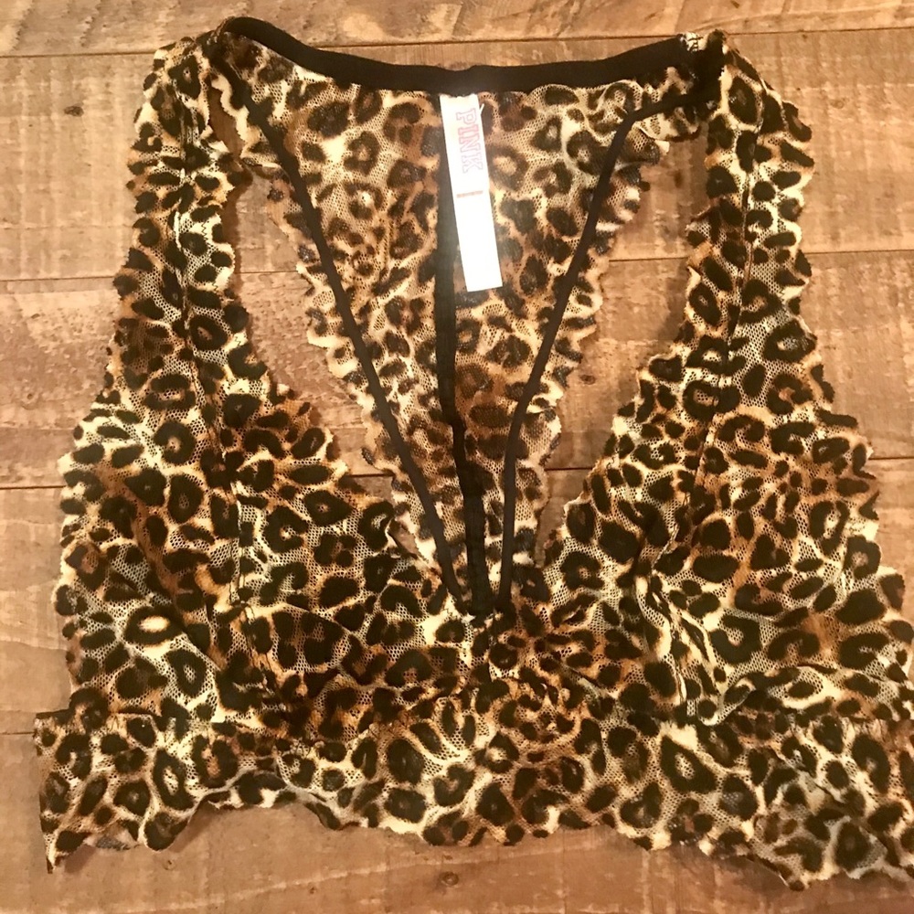 Leopard print bralette